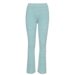 Le Ore Rimini Green Marled Ribbed Knit Stretchy Trousers Revolve Sustainable S